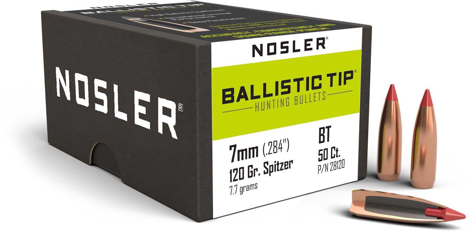NOSLER BALLISTIC TIP .284 / 7MM 120GR