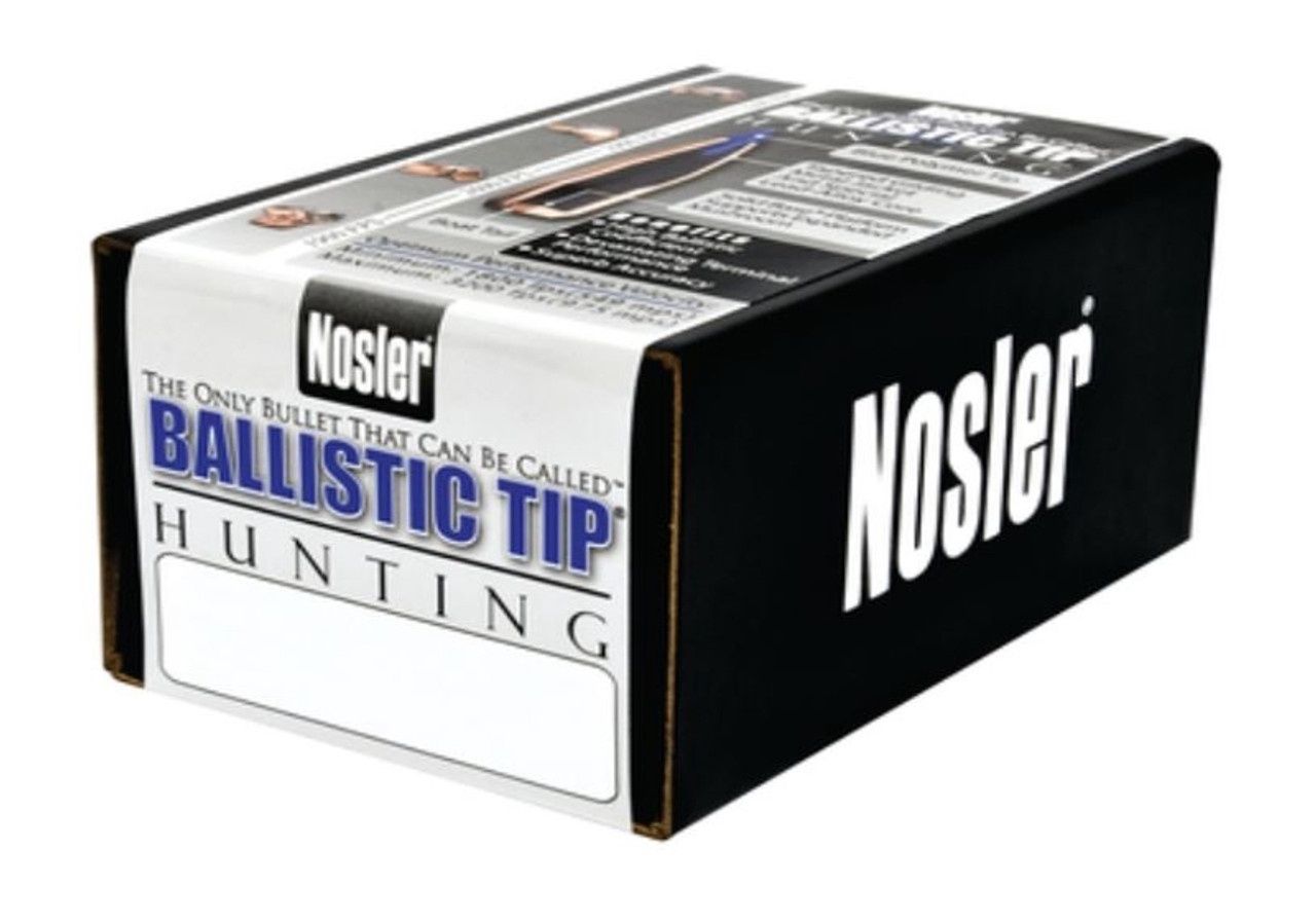 Nosler 25100 Ballistic Tip Hunting 25 Caliber .257 100 GR Spitzer 50 Per Box