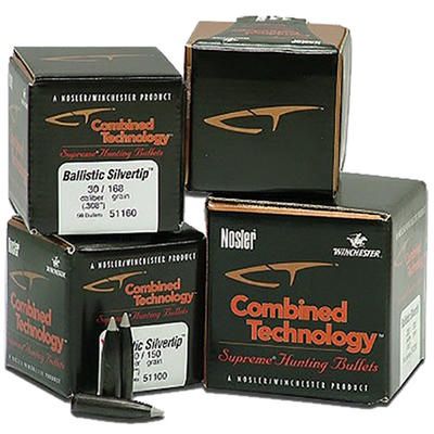 Nosler Ballistic Silver Tip Bullet 22 Caliber 55 Grain 100/Box