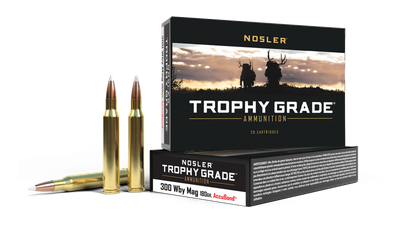 Nosler Ammo 300 Weatherby Mag 180gr AccuBond (20 ct.) - Trophy Grade