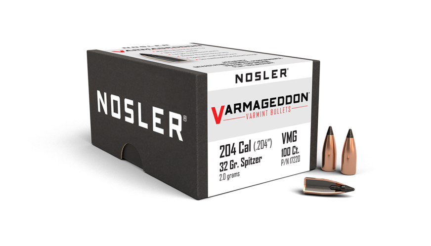Nosler Varmageddon Bullet 20 Caliber 32 Grains FBHP 100/Bx