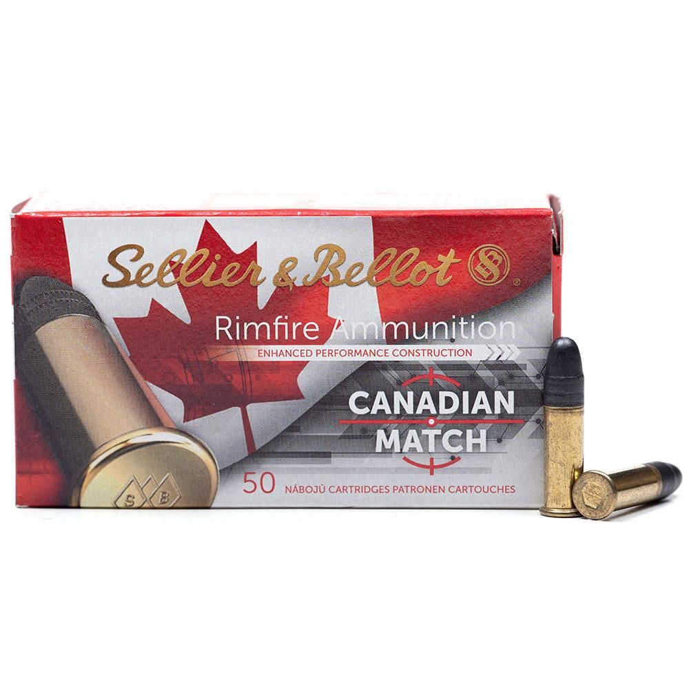 Sellier &amp; Bellot Canadian Match Standard .22LR 40gr. LRN 50RDS