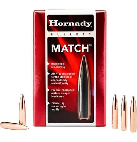 Hornady BTHP Match 6.5mm .264" 140gr Reloading Bullets (#26335)