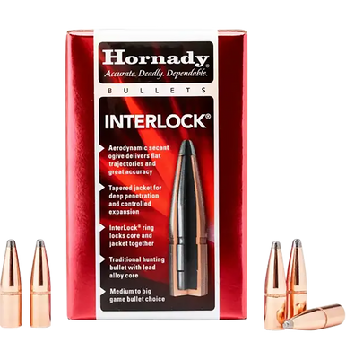 Hornady InterLock SP 7mm .284" 139gr Reloading Bullets (#2820)