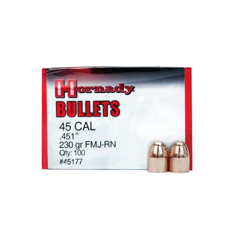 Hornady LRN 45 Cal .451" 230gr Reloading Bullets (#12308)