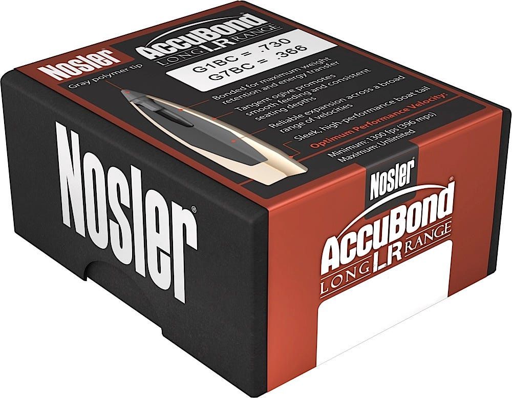 Nosler AccuBond Long Range ABLR 6.5mm .264" 139gr Bullets