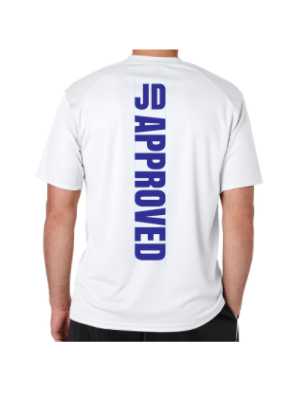 JD Approved Flag Short Sleeve Crew Dri-Fit Shirt - Red/Blue