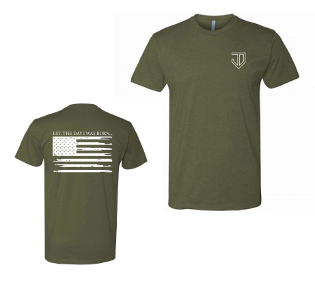 Military Flag T-Shirt- Youth