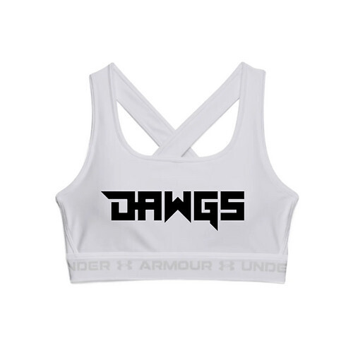 JD Crossback Sports Bra, Color: White, Size: LG