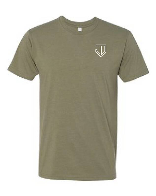 Military Flag T-Shirt- Youth, Color: Olive Green, Size: YXL