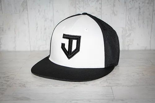 JD Game Hat, Color: White/Black, Size: LG-XL