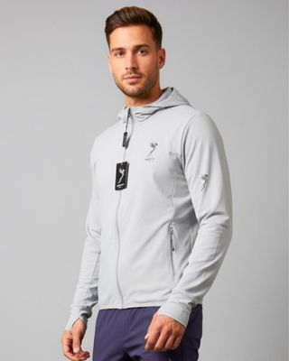 سويتر رياضي خفيف مع سحاب عالي للجنسين | Halo