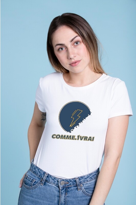 T-shirt Simple logo comme1vrai (Femme)