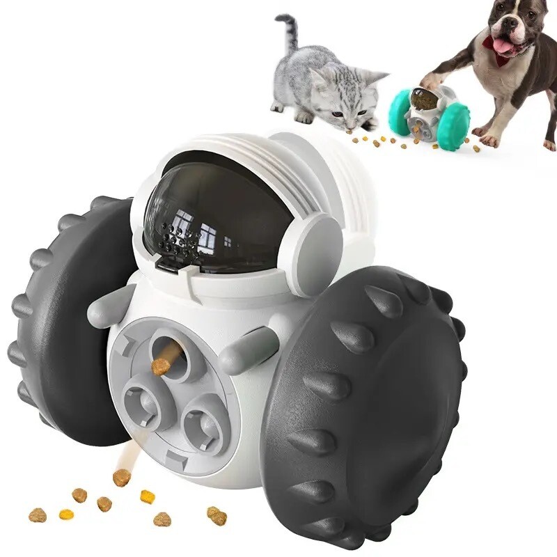Interactive Dog Cat Food Dispenser Tumbler Toy
