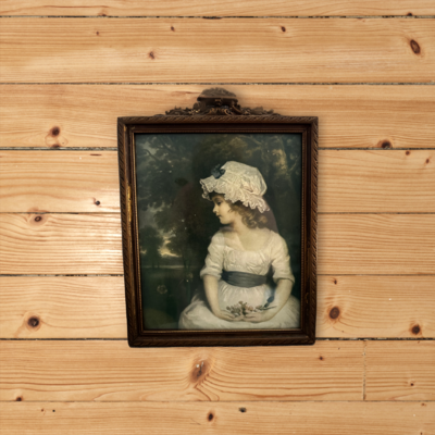 Vintage Lithograph 1920s, Simplicity by Sir Joshua Reynolds