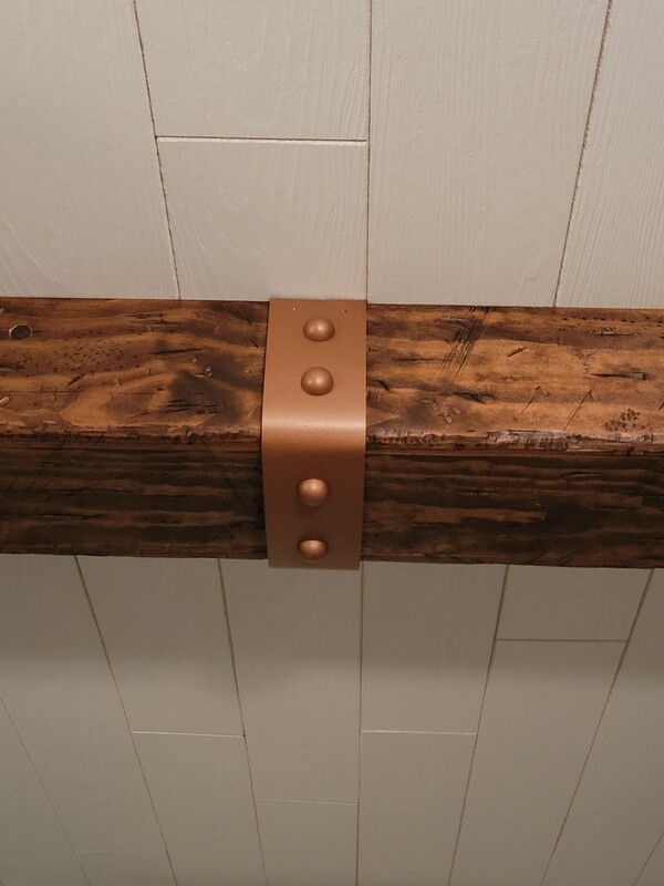 3 in. Faux Hammered Copper