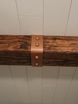3 in. Faux Hammered Copper