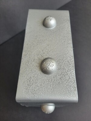 3 in. Faux Hammered Silver