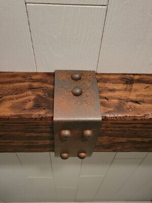 4 in. Faux Textured Rusted Steel