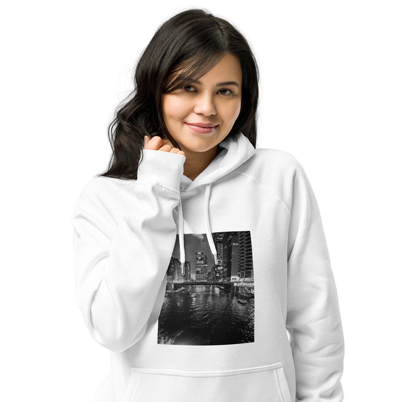 City Glory- Chicago Moments Unisex eco raglan hoodie