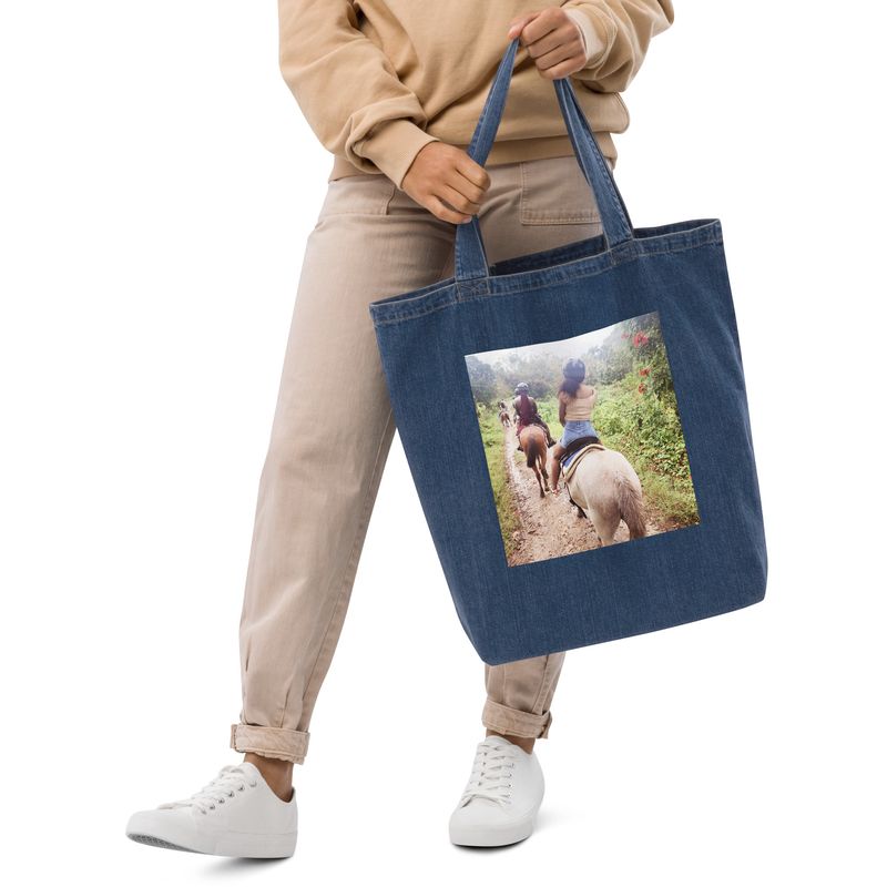 City Glory- San Juan Moments Organic denim tote bag