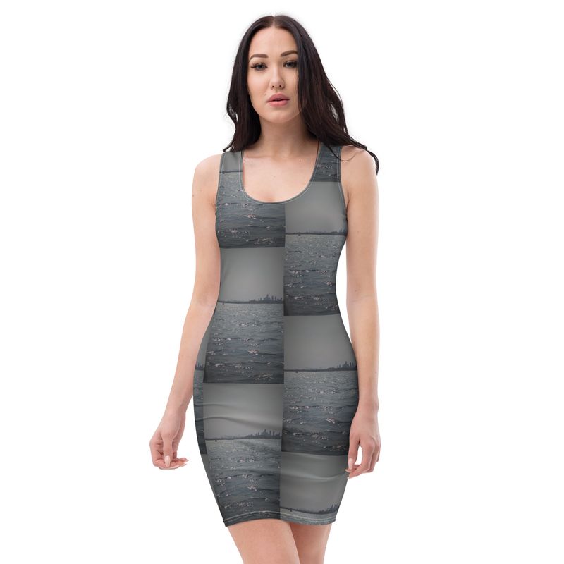 City Glory-Toronto Abstract Bodycon dress