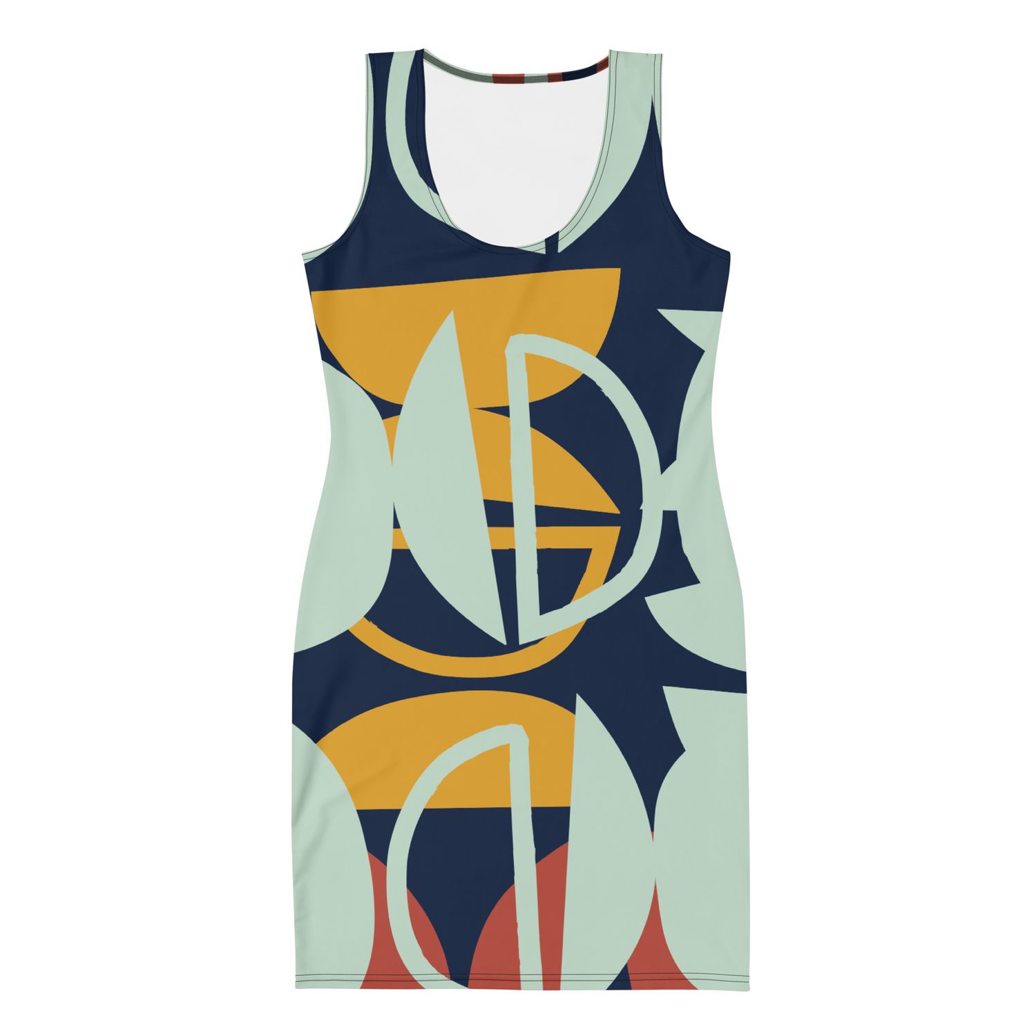 City Glory-Albuquerque Abstract Bodycon dress
