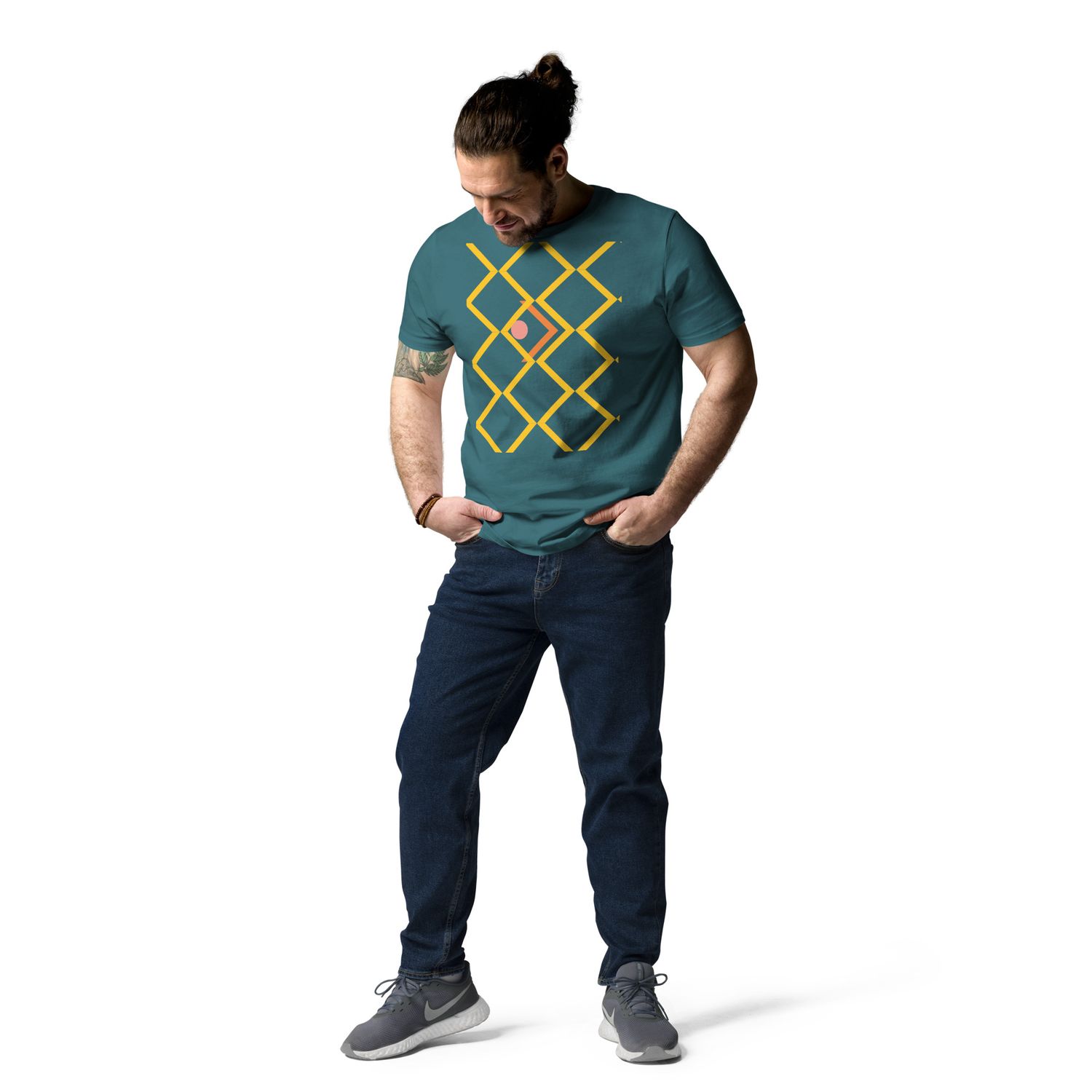 City Glory-Cancun Abstract Unisex organic cotton t-shirt