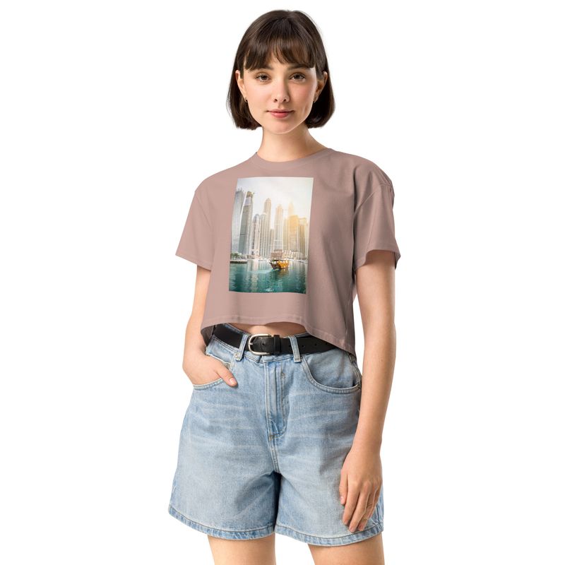 City Glory-Dubai Moments Women’s crop top (w/Psalm 19:1-2 on back)