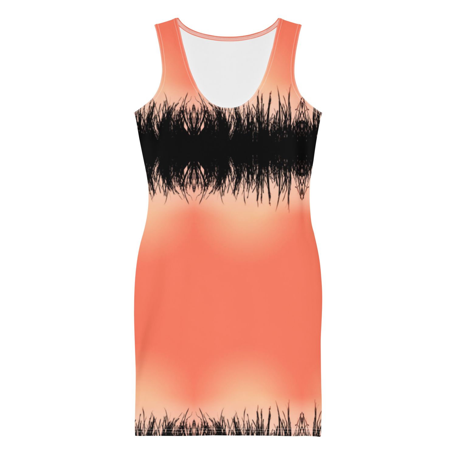 City Glory-Maldives Motif Bodycon dress