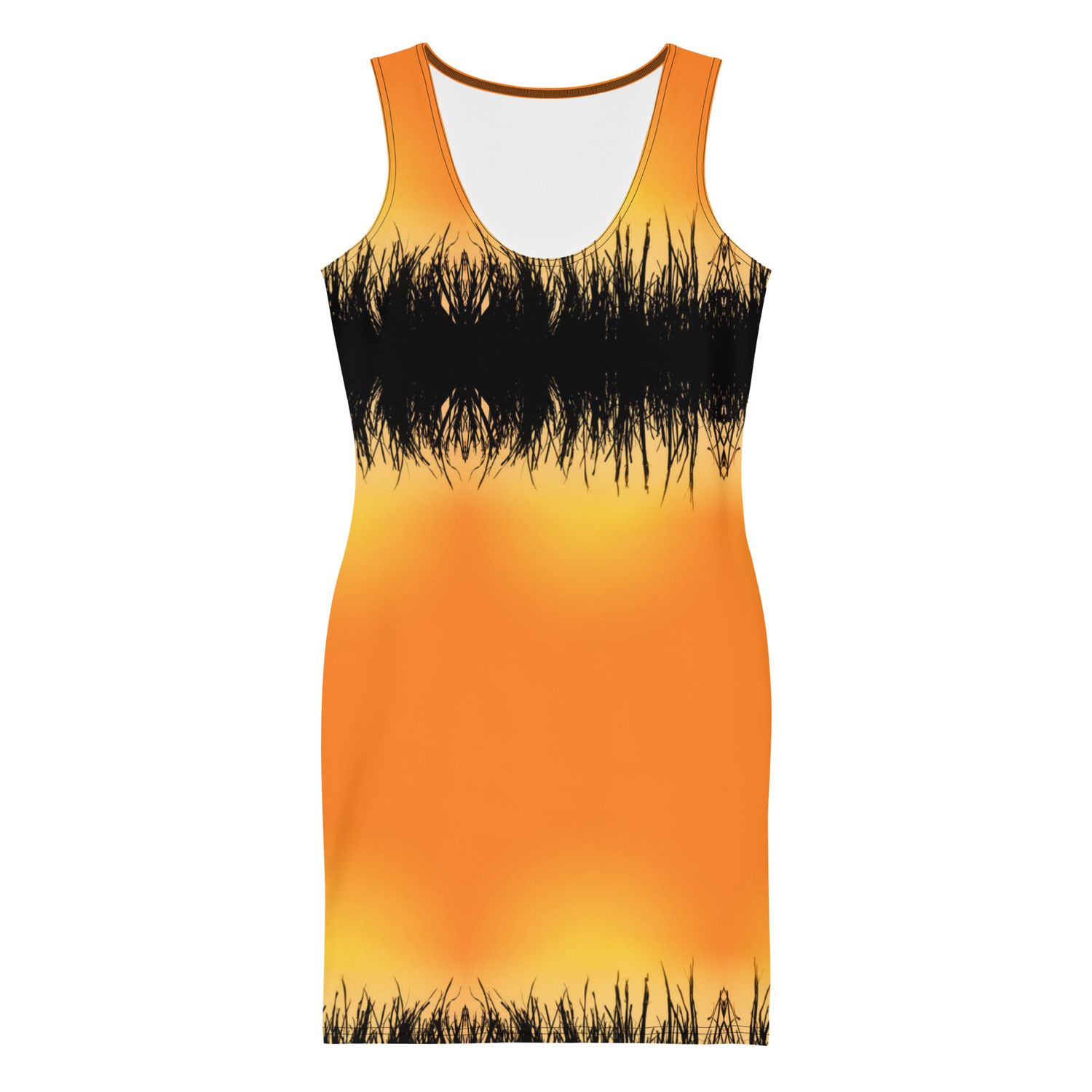 City Glory-Maldives Motif Bodycon dress