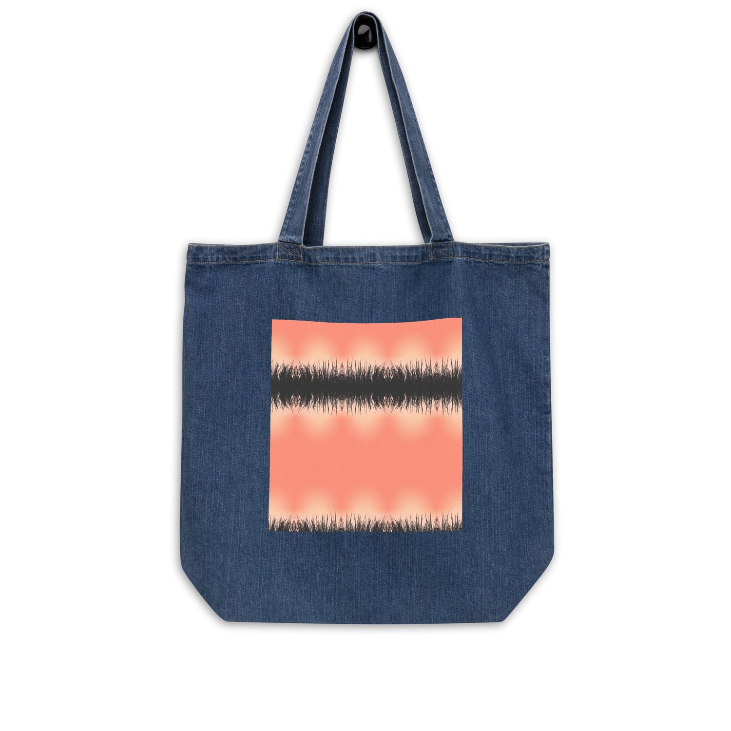 City Glory-Maldives Motif Organic denim tote bag