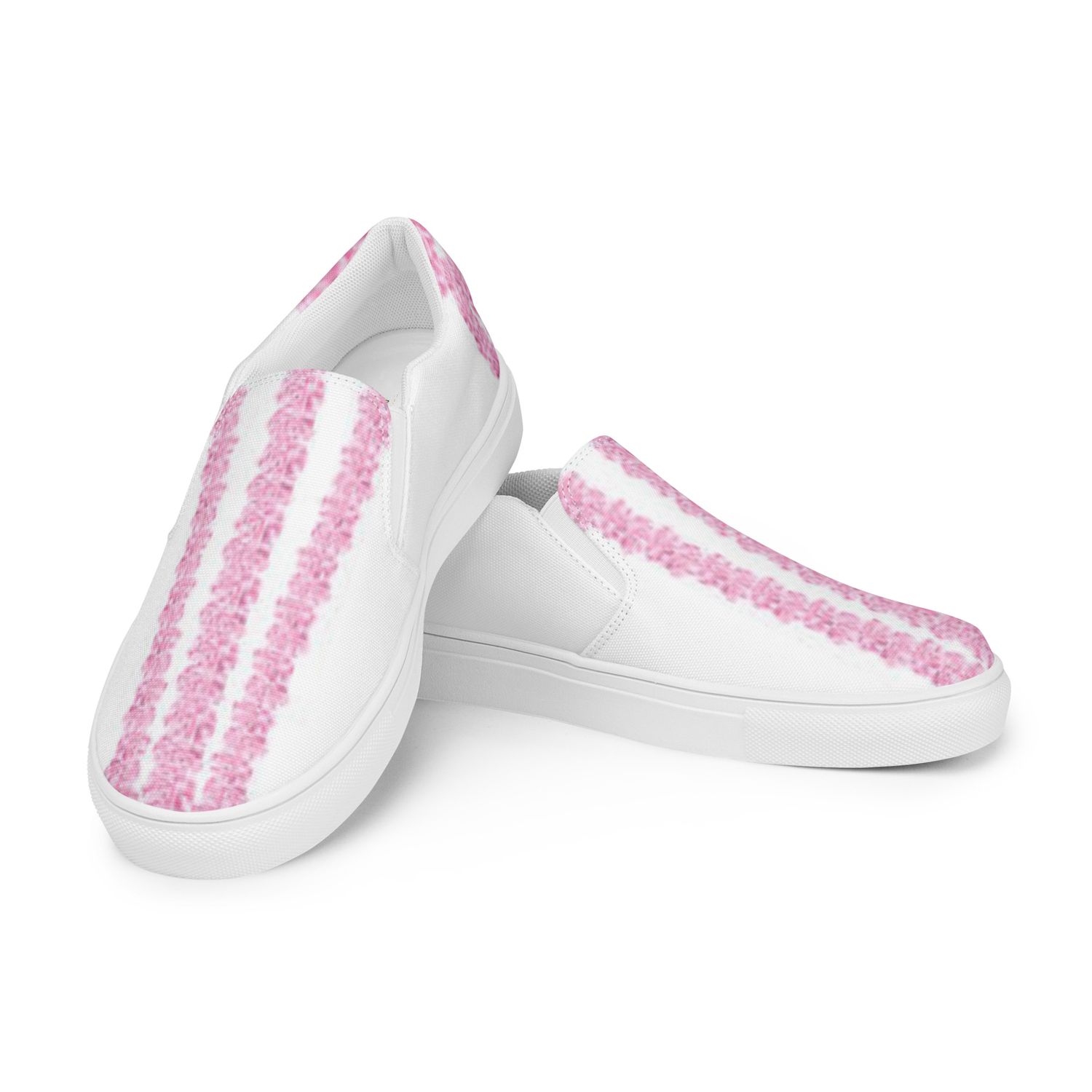 City Glory- Paris Lace Motif Women’s slip-on canvas shoes