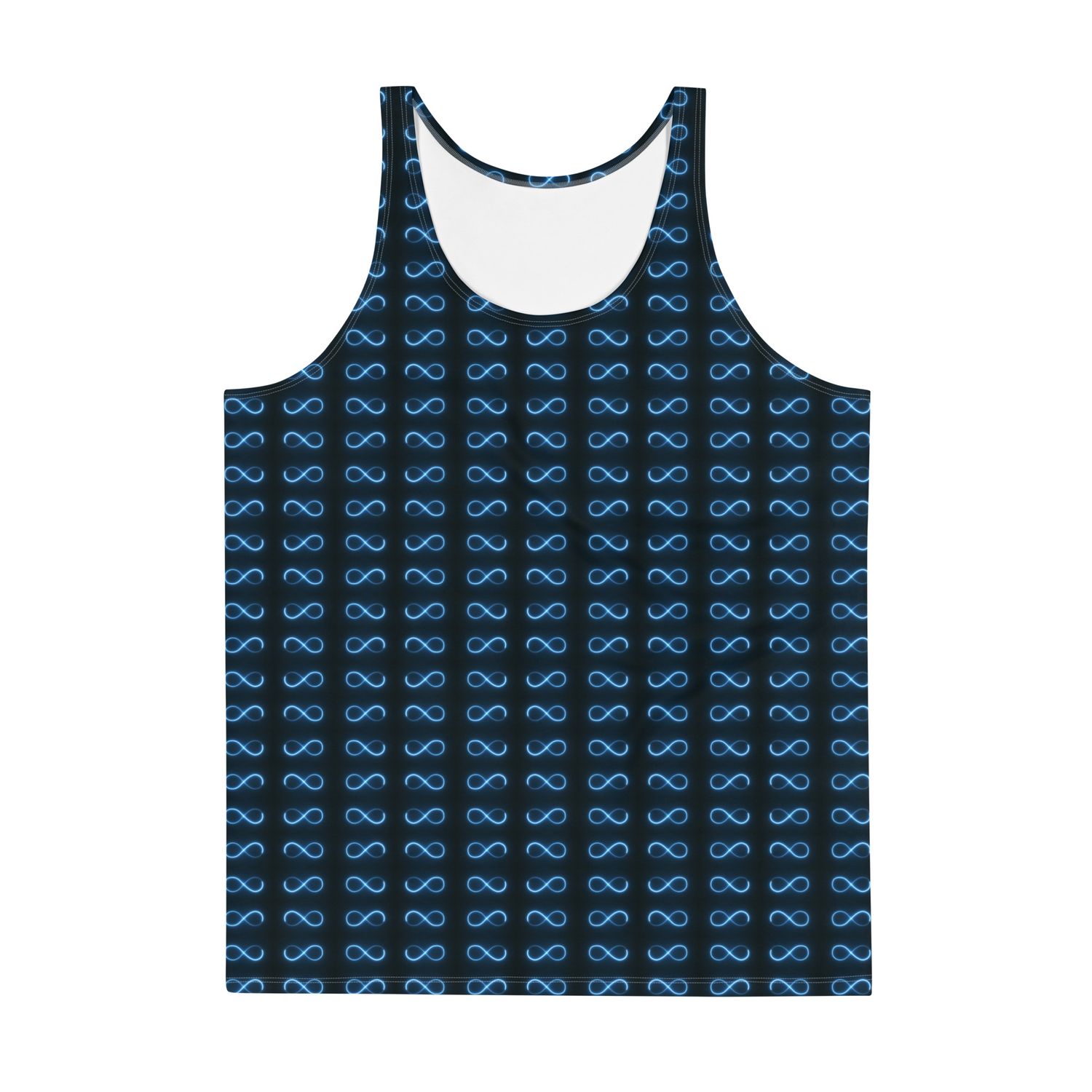 City Glory-Infinity Abstract (Navy &amp; Blue) Unisex Tank Top