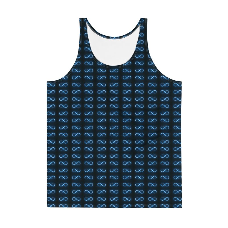 City Glory-Infinity Abstract (Navy &amp; Blue) Unisex Tank Top