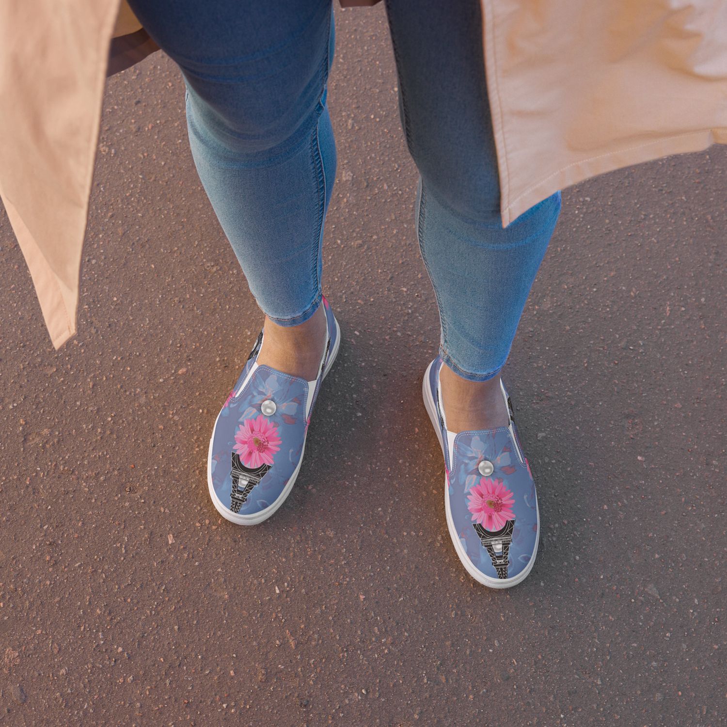 City Glory- Paris Moments Women’s slip-on canvas shoes