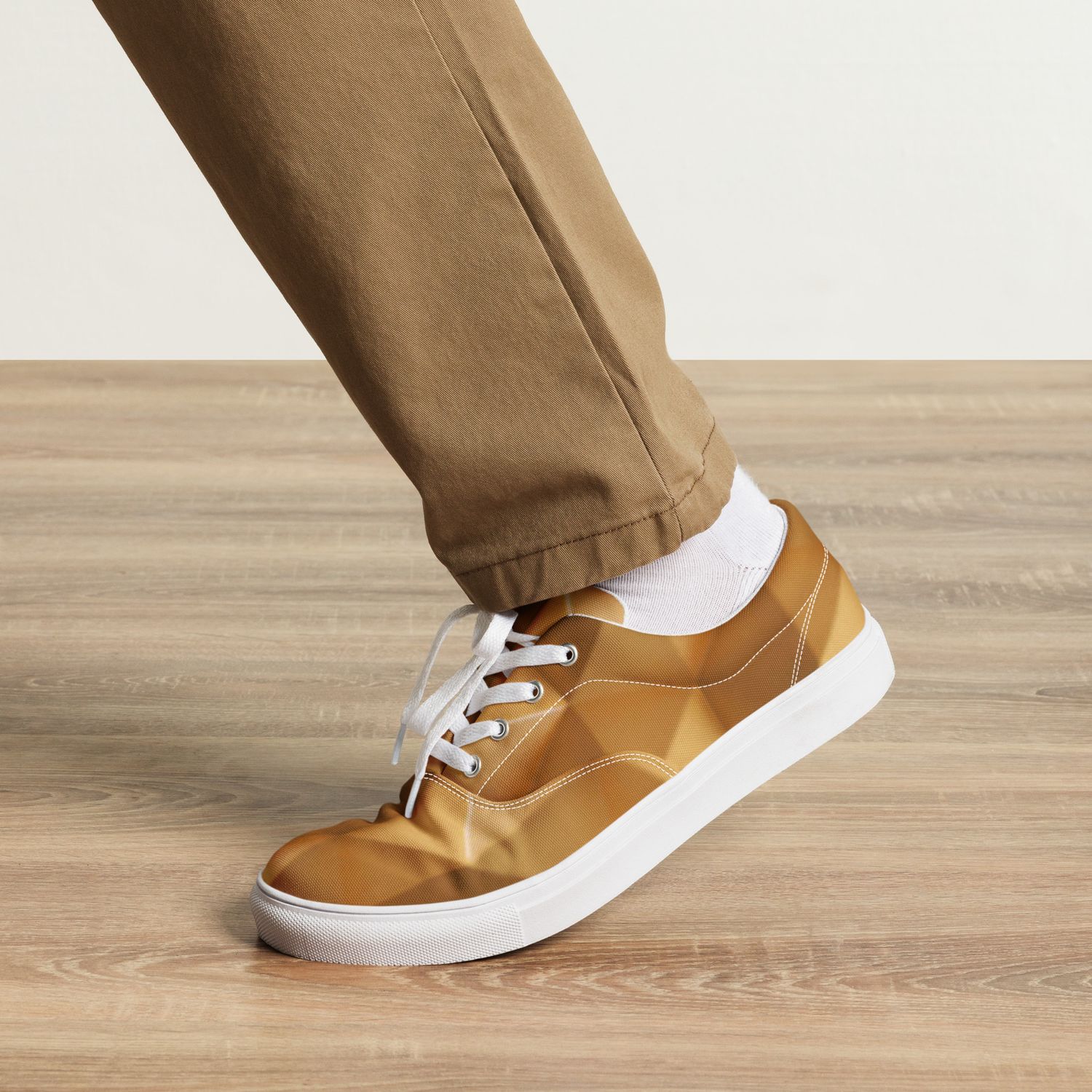 City Glory-Dubai Pyramid Motif (Men’s lace-up canvas shoes)