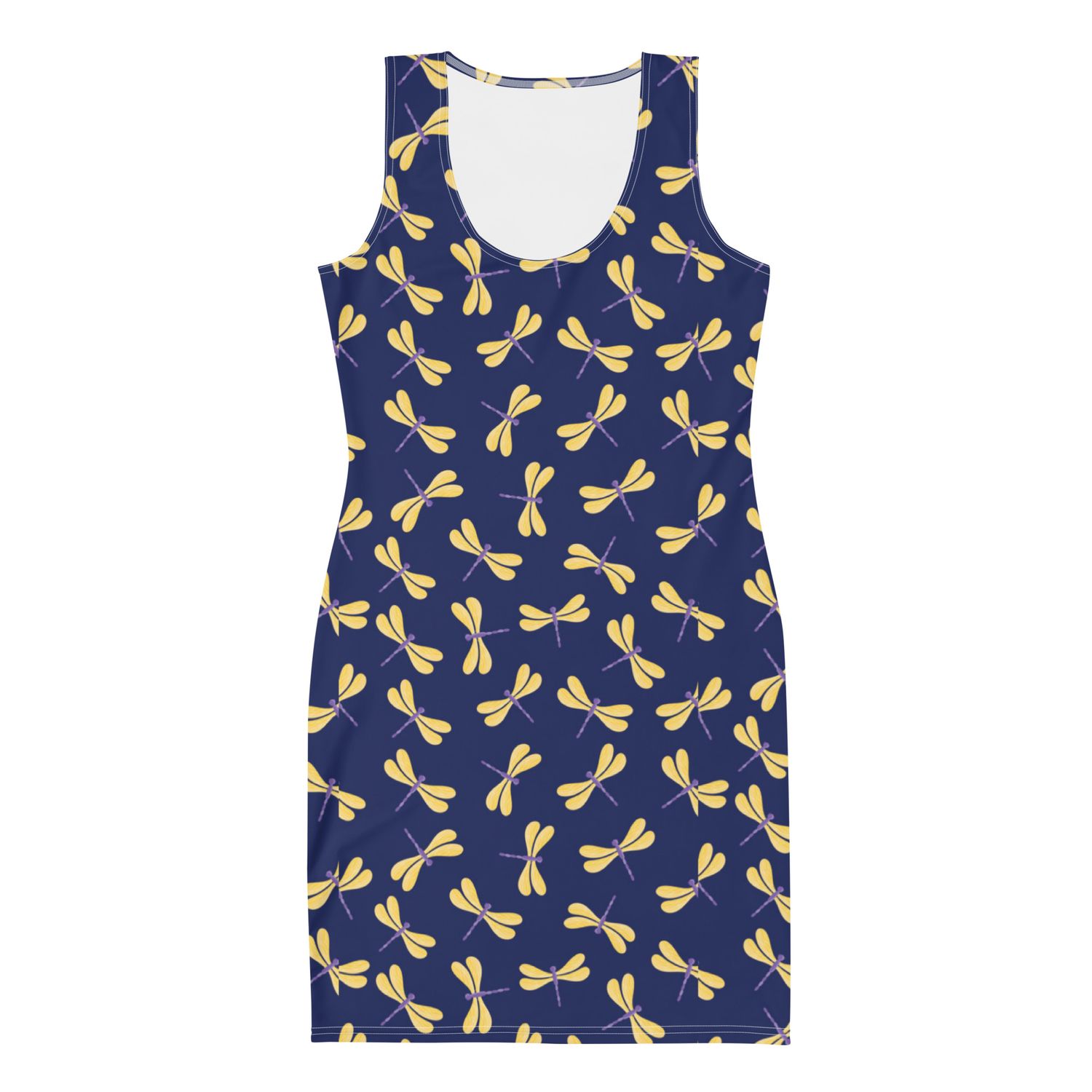 City Glory-Chicago Dragonfly Motif Bodycon dress