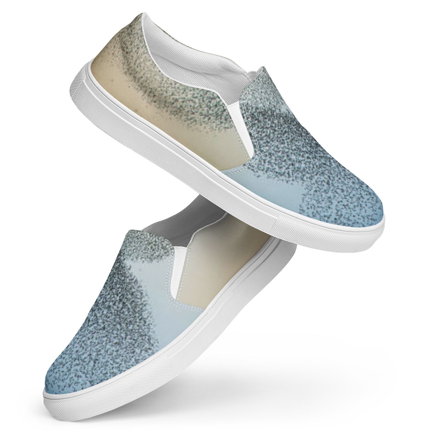 City Glory-Chicago Flight Motif Women’s slip-on canvas shoes