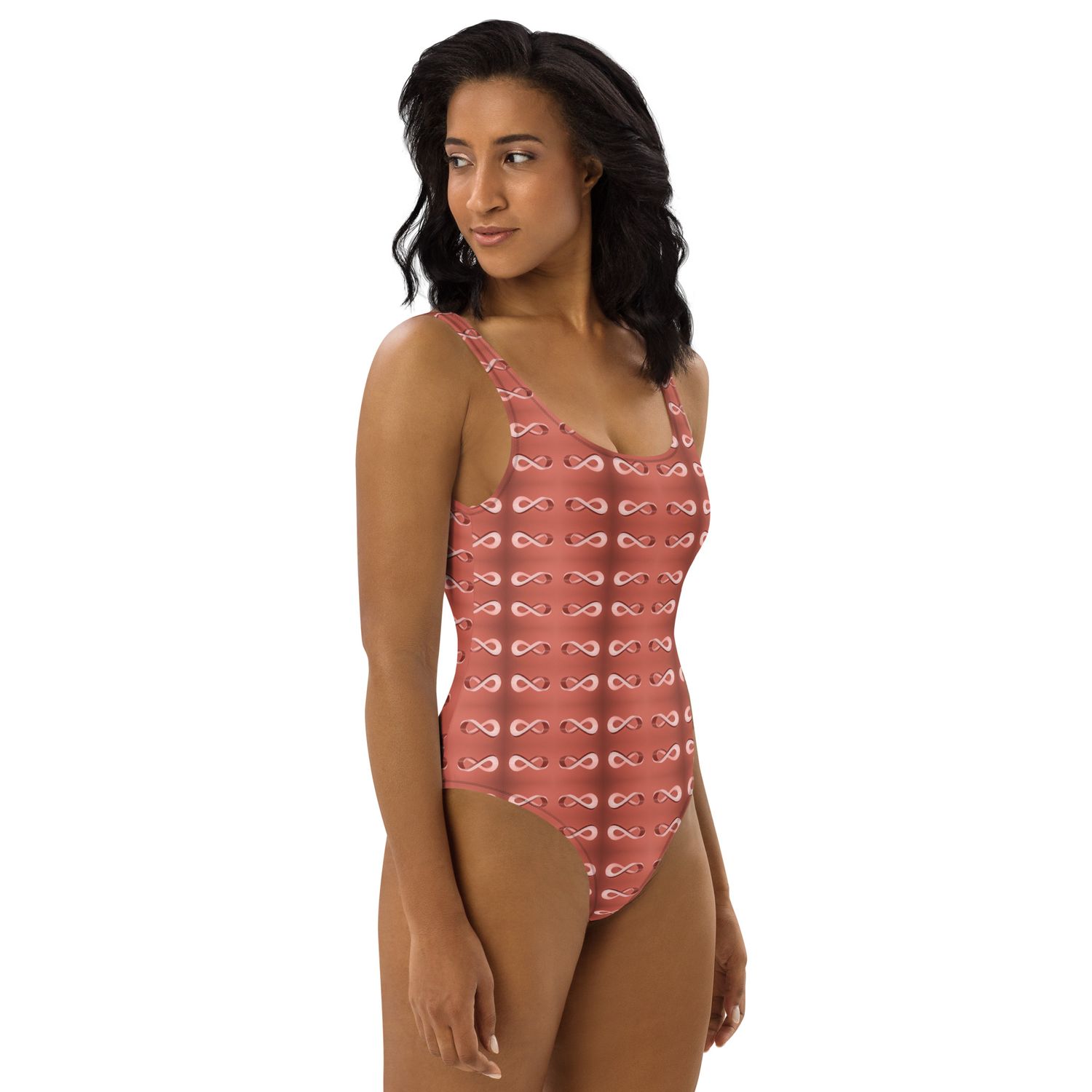 City Glory- Infinity Abstract (Rose Gold) One-Piece Swimsuit