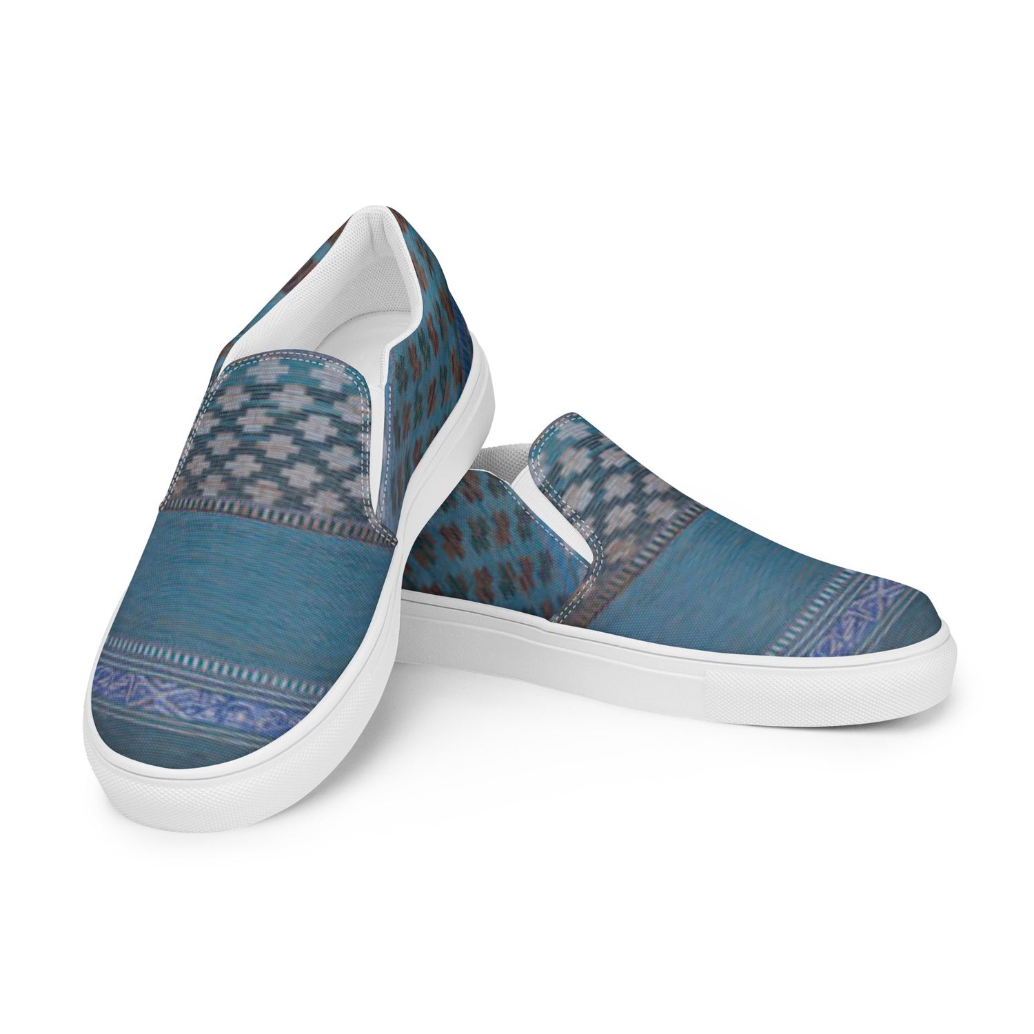 City Glory- Barcelona&#39;s Agbar Tower Motif Women’s slip-on canvas shoes
