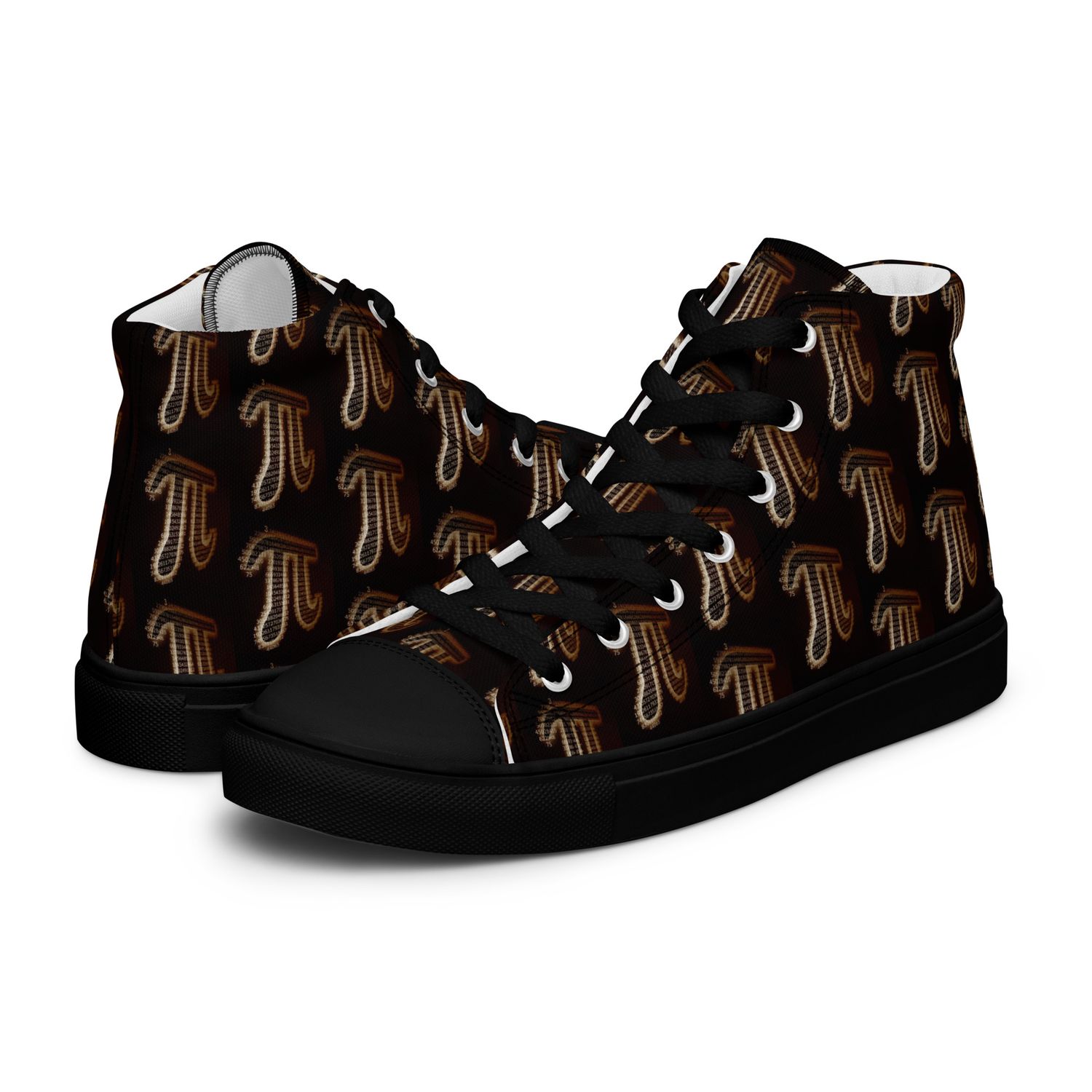City Glory-London Pi Motif Women’s high top canvas shoes