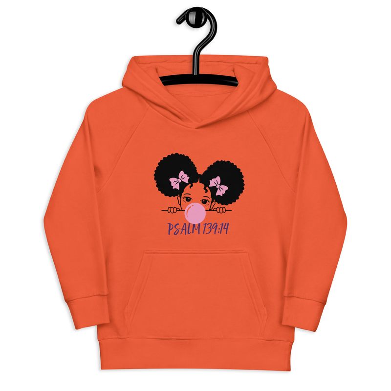 City Glory-Beautiful Moments (Psalm 139:14) Kids eco hoodie