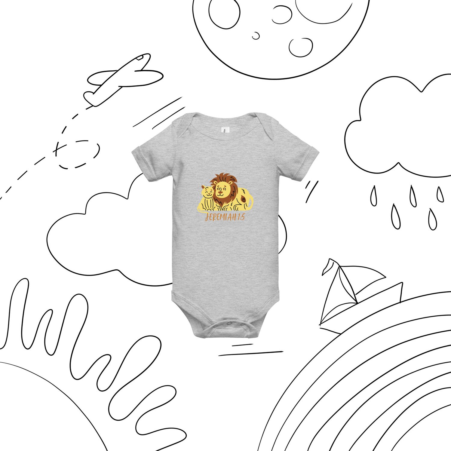 City Glory-Baby Faith Moments (Jeremiah 1:5) Baby short sleeve one piece