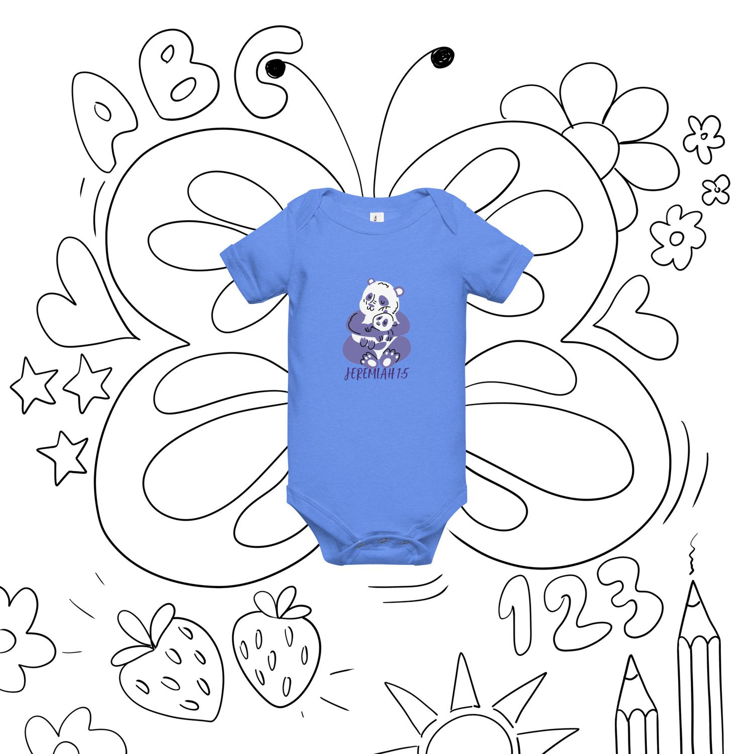City Glory-Baby Faith Moments (Jeremiah 1:5) Baby short sleeve one piece