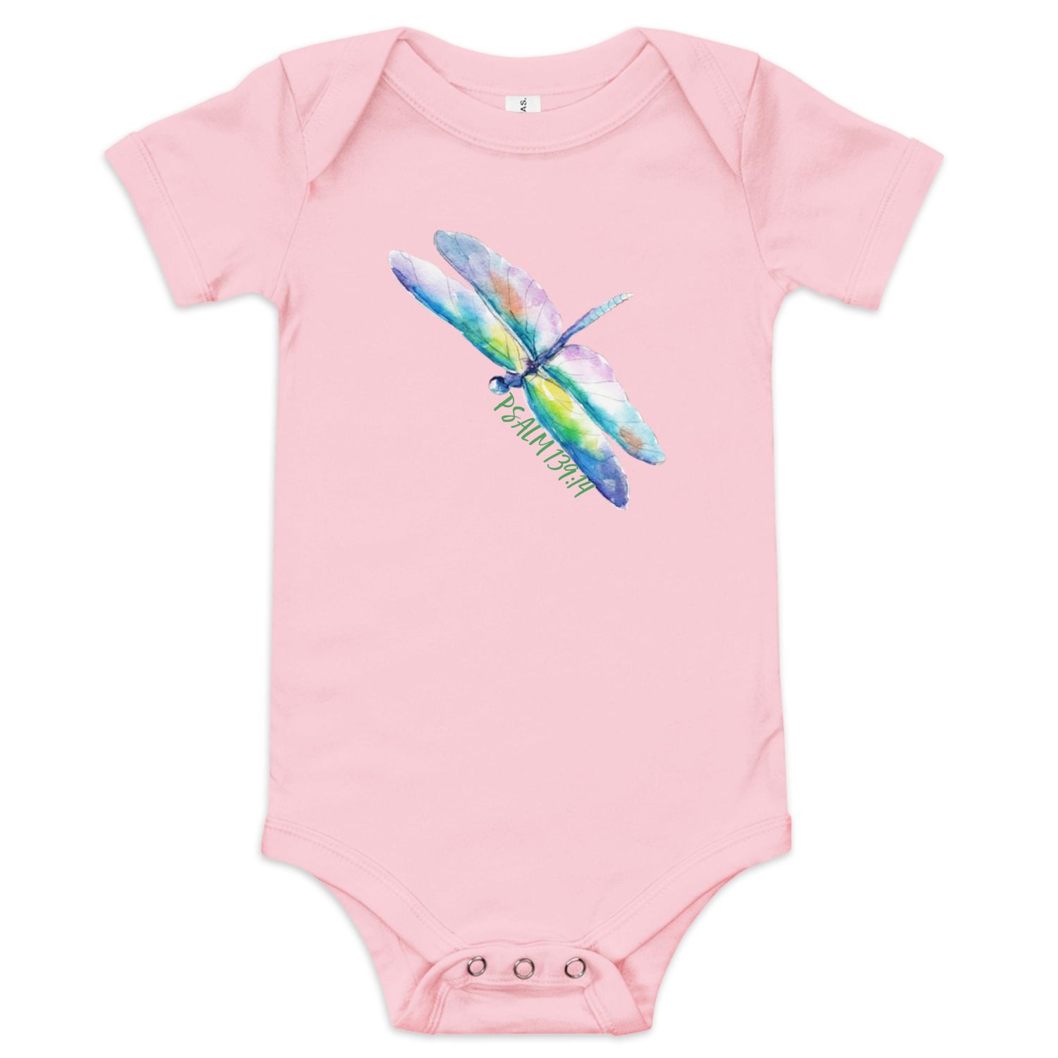 City Glory-Dragonfly Moments (Psalm 139:14) Baby short sleeve one piece