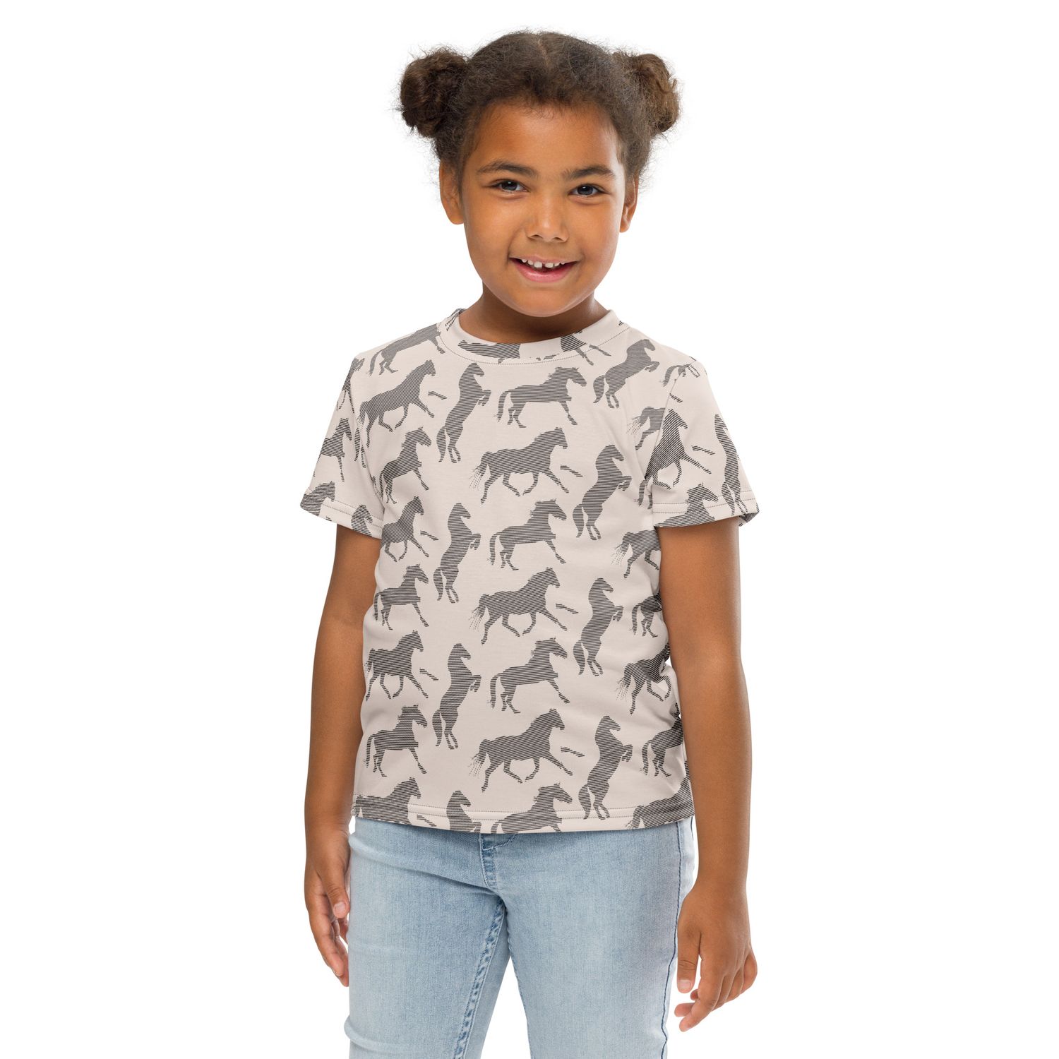 City Glory-Horse Running Moments Kids crew neck t-shirt