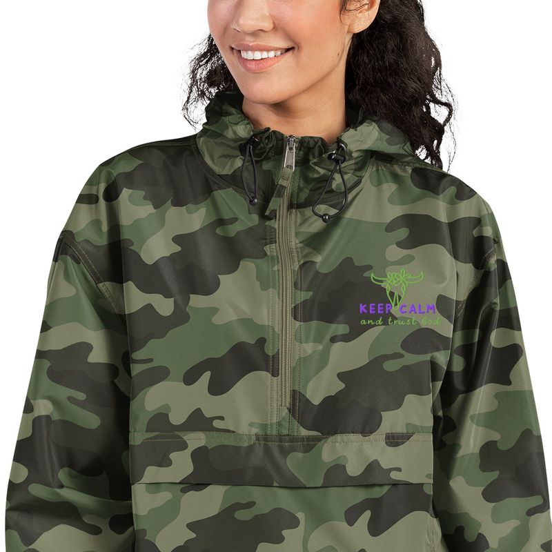 City Glory-Trust God Moments (Embroidered Champion Packable Jacket)