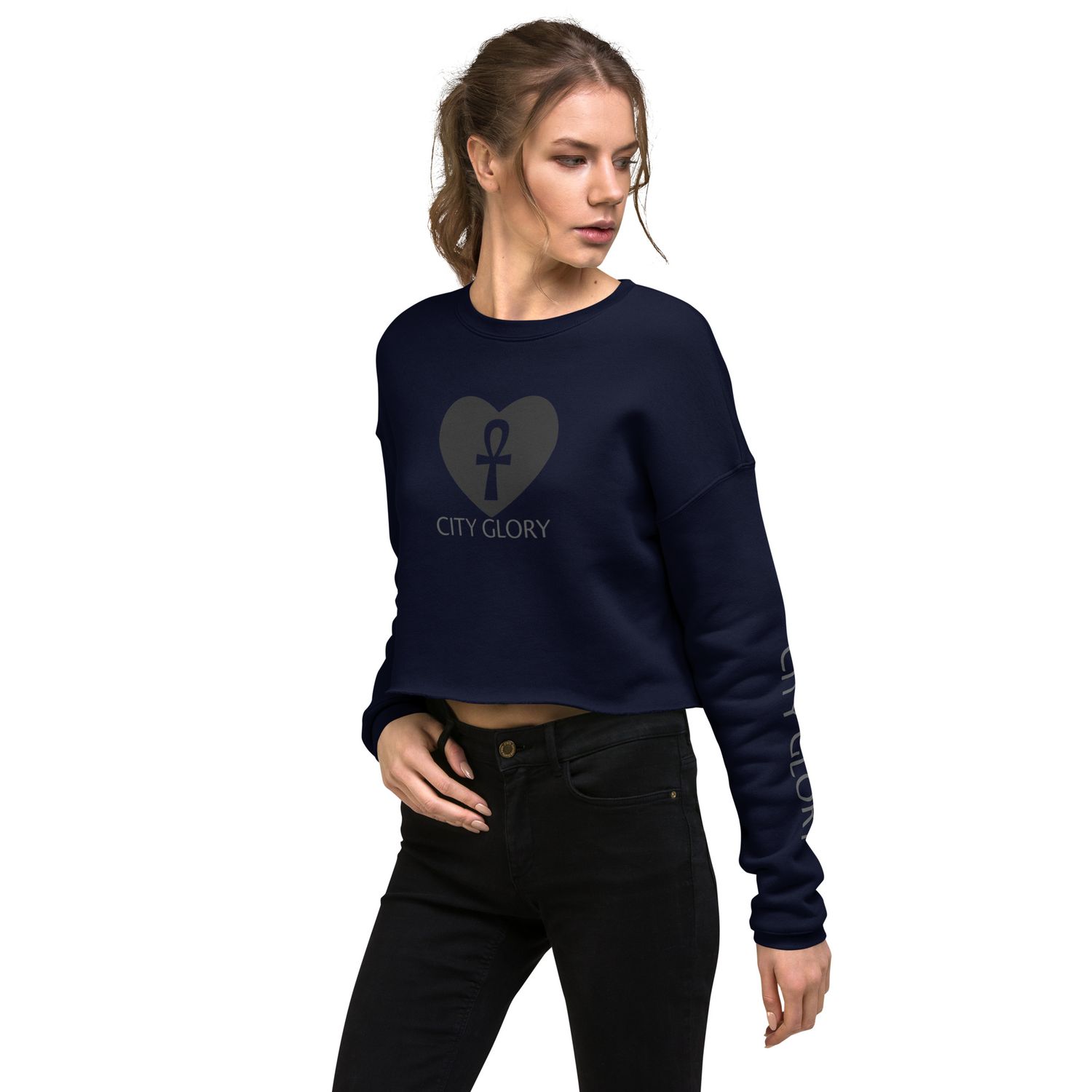 City Glory- Key of Life Abstract (Crop Sweatshirt)
