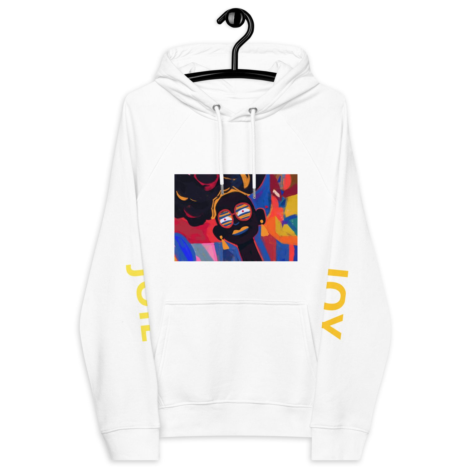 City Glory-Joy Moments (French) Unisex eco raglan hoodie